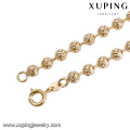 43820 Wholesale fashion women jewelry simple design gold plated beads chain necklace